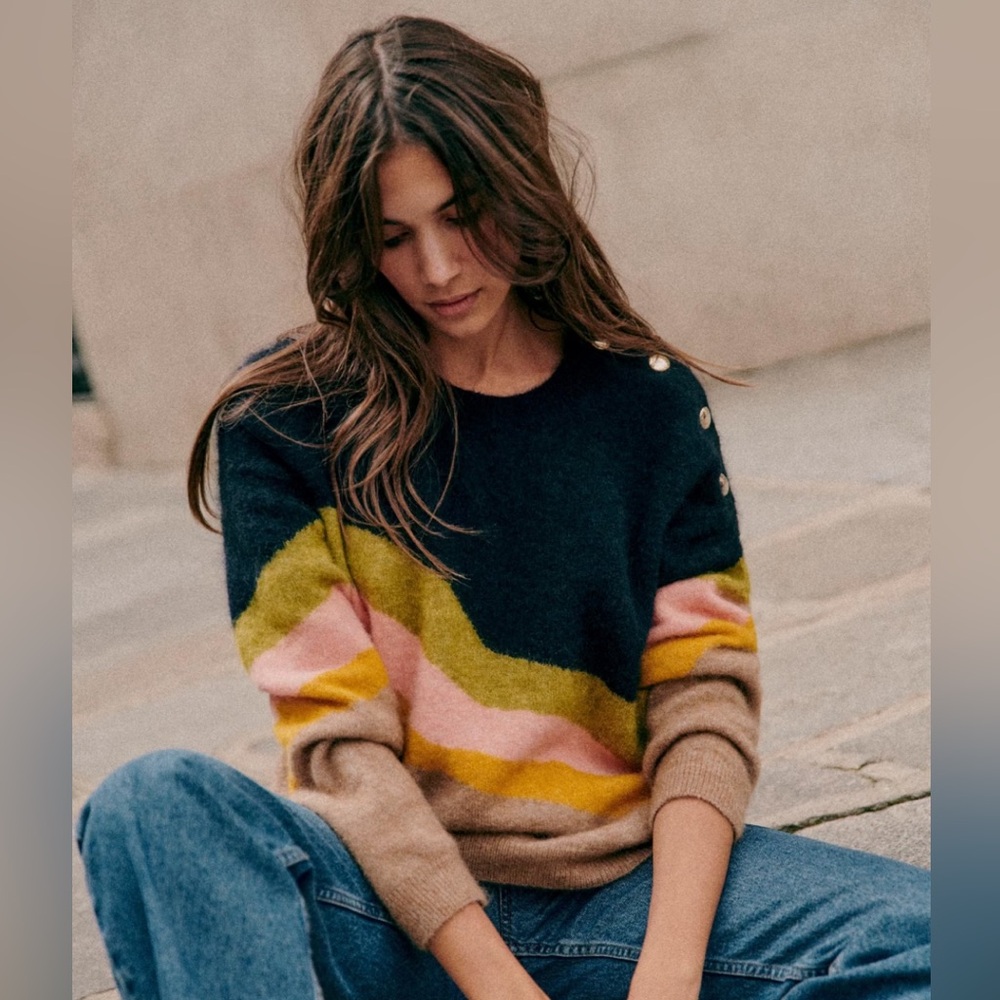 Sezane Howard Jumper Sweater Multicolor